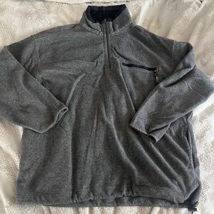 Grey men’s Trader Bay half zip sweater